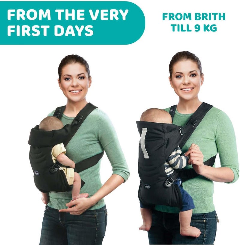 Chicco Easy Fit Baby Carrier 0-9kg, Moon Grey - Image 2